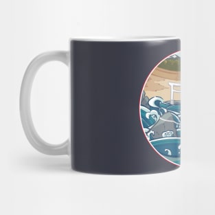 Big Wave in Itoshima Mug